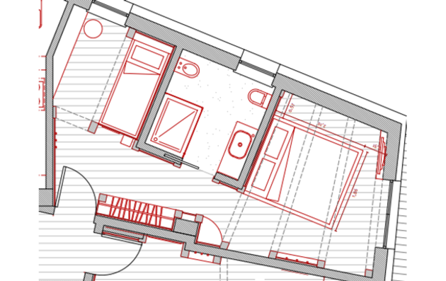 B&B Sot l'Agner - Zimmer - Zimmer PEZ (Fichte)